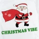Детский новогодний боди с длинным рукавом Christmas vibe рост 86 см (12 - 18 месяцев) Malena Белый с принтом - изображение 3