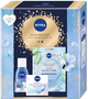 Zestaw do pielęgnacji twarzy Nivea Skin Boost Maska nawilżająca w płachcie + Krem na dzień 50 ml + Płyn do demakijażu 125 ml (9005800382982) - obraz 1