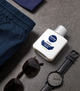 Набір для догляду за тілом Nivea Men Sensitive Elegance Антиперспірант кульковий 50 мл + Крем універсальний 75 мл + Пінка для гоління 200 мл + Бальзам після гоління 100 мл + Косметичка (9005800383217) - зображення 2