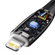Кабель для iPhone на 1м.Type-C to Lightning Glimmer Fast-Charging 20W Black, Baseus для зарядки и передачи данных (CADH000001) - изображение 2