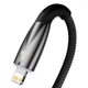 Кабель для iPhone на 1м.Type-C to Lightning Glimmer Fast-Charging 20W Black, Baseus для зарядки и передачи данных (CADH000001) - изображение 3