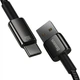 Кабель на 1м USB to Type-C Tungsten Gold 100W Black, Baseus для зарядки и передачи данных (CAWJ000001) - изображение 4