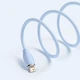 Кабель для iPhone на 2м. USB to Lightning Jelly Liquid Silica Gel 2,4А Blue, Baseus для зарядки и передачи данных (CAGD000103) - изображение 4