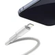 Кабель 2м.Type-C to Lightning High Density Braided 20W White, Baseus для зарядки, передачи данных (CATLGD-A02) - изображение 5