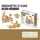 Детский магнитный конструктор Magnetic Sticks XC-C 26 на 136 деталей, 4 типа элементов - изображение 3