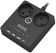 Сетевой фильтр-удлинитель Ikos F25S-CU Black (0006-CEF) - изображение 1