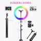 Кольцевая лампа RGB 26 см со штативом 210 см, Цветная лампа для селфи, Кольцевая лампа с держателем к телефону - изображение 6