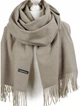 Жіночий кашеміровий, елегантний шарф, теплий, зимовий Fanabella Cashmere сірий 70 х 200 см (D23Nr11) - изображение 1