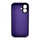 Защитный чехол-накладка Silicone Full Case AA Camera Protect для Apple iPhone 16 Berry Purple (FullAAi16-59) - изображение 3