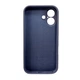 Защитный чехол-накладка Silicone Full Case AA Camera Protect для Apple iPhone 16 Lavender Grey (FullAAi16-28) - изображение 3