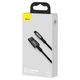 Кабель Baseus Tungsten Gold Fast Charging Data Cable USB to Lightning 2.4A 2m Black (CALWJ-A01) - зображення 8