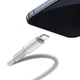Кабель Baseus High Density Braided Fast Charging Data Cable Type-C to Lightning PD 20W 2m White (CATLGD-A02) - изображение 3