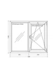 Окно металопластиковое поворотно-откидное WDS 5S (1300x1000 мм) - изображение 2