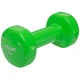 Гантели для фитнеса с виниловым покрытием Zelart Beauty (TA-5225-4) 2шт 4кг Зеленый - изображение 5