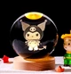 3D нічник Kuromi Crystal Ball, світильник Куромі для спальні, дитячої, Chansin (94024628) - зображення 2