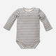 Дитяче боді Pinokio Happy Day Longsleeve Bodysuit Stripped 68 см Білий/Чорний (5901033218217) - зображення 1