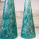 Набор праздничных интерьерных свечей в скандинавском стиле 4 Seasons Candles Зеленый 3 шт (32/7, 25/6,5, 20/5) - изображение 2