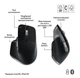 Клавиатура и мышь беспроводная Logitech MX Keys S Combo for Mac Space Gray (920-012845) - изображение 6