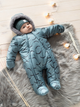 Kombinezon niemowlęcy dla chłopca zimowy Pinokio Winter Warm Overall 56 cm Zielony (5901033290084) - obraz 2