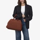 Сумка женская кожаная саквояж большая Regina Notte Travel bag 3787 Темно-рыжий - изображение 2