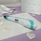 3D ручка для рисования с PLA-пластиком 1.75 мм, безопасная электронная ручка для объемного 3Д моделирования с LCD дисплеем и 2 режимами подачи пластика для детей и взрослых Голубая, PEN-2-Blue - изображение 11