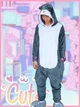 Пижама Детская Кигуруми Слип Для Мальчика My Kigu Костюм Милый Хомячек Аниме Хомяк Серый 145 - 155 см. (B1120/2) - изображение 2