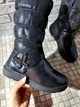 Зимние сапоги Lilin Shoes дутые для девочки темно-синие 34 - изображение 7