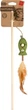 Игрушка для кошек WAUCAT Fun Natural Дразнилка с рыбкой из мяты и пером 60 см (6213collar) - изображение 2