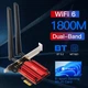 Дводіапазонна мережева карта Fenvi AX1800 Wi-Fi 6+BT 5.2, мережна карта PCI-E 2,4G/5G (MT7921) - зображення 1