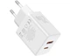 Зарядний пристрій (блочок) Baseus Cube Fast Charger / CCXFK20UE (USB+Type-C) 20W Білий - зображення 4