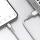Кабель Baseus Cafule Series Metal Data Cable USB to IP 2.4A 1m White (CALJK-A02) - изображение 8