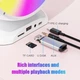 Лампа-нічник із колонкою Bluetooth YS-110, двома мікрофонами, колір чорний. - зображення 3