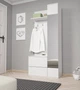 Передпокій з дзеркалом Perfect Home Грін / Green 3-дверний Білий - зображення 1