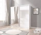 Шафа напівкупе у вітальню, в спальню, у передпокій Tv 200 Perfect Home Біла (МДФ/ЛДСП/Дзеркало) - зображення 3