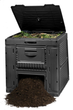 Компостер садовый пластиковый Keter E-Composter 470 л без основы (дна) (17186236) Черный - изображение 6