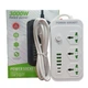 Мережевий подовжувач фільтр Power Socket J07 на 3 розетки + 4 USB 3.4 A і 2 Type-C - зображення 3