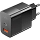 Зарядний пристрій Essager Pinchen 33W Travel Phone Charger USB A + TYPE C EU Black (ECTAC-PCB01-P) - изображение 1