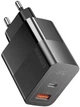 Зарядний пристрій Essager Pinchen 33W Travel Phone Charger USB A + TYPE C EU Black (ECTAC-PCB01-P) - изображение 2