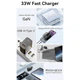 Зарядний пристрій Essager Pinchen 33W Travel Phone Charger USB A + TYPE C EU Black (ECTAC-PCB01-P) - изображение 6