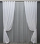Комплект готовых штор VR-Textil Атлас Монорей № 805ш Белый 150х270 см 2 шт (30-583) - изображение 2
