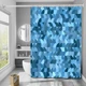 Шторка для ванной и душа с крючками Bathlux 20190 180x180 см водоотталкивающая, занавеска для ванной комнаты - изображение 1