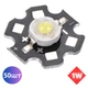 Светодиоды 1W 50ШТ 6500K White 20мм Белый свет 3.0-3.6v Алюминиевая подкладка ромашка звездочка (96) - изображение 1