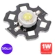 Светодиоды 1W 4500K 50ШТ Natural White Нейтрально белый-дневной свет 3.0-3.6v 130 Lm Теплоотвод алюминий (116) - изображение 1