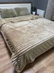 Двухслойный плед Королевский Шарпей на овчине L&M Home Textiles Капучино евро 200х230 - изображение 2