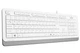 Клавіатура A4tech Fstyler FK10, Sleek MMedia Comfort, USB, White FK10 White - зображення 3