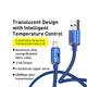 Кабель Baseus Crystal Shine Series Fast Charging Data Cable USB to Lightning 2.4A 2m Blue (CAJY000103) - изображение 2