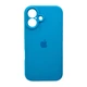 Защитный чехол-накладка Silicone Full Case AA Camera Protect для Apple iPhone 16 Light Blue (FullAAi16-44) - изображение 1