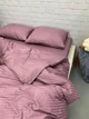 Постельное белье Страйп-сатин полуторное простыня на резинке 80х200х20 наволочки 70х70 виноград - изображение 4