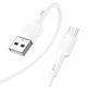 Зарядний кабель HOCO X83 Fast Charging Micro 2.4A 1m White - зображення 1