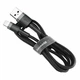 Зарядний кабель Baseus Cafule Lightning 2A 3m Gray/Black (CALKLF-RG1) - изображение 2